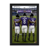 Baltimore Ravens<br>Flowers, Jackson And Smith<br>3 Player Print
