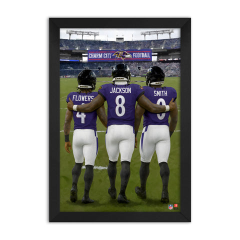 Baltimore Ravens<br>Flowers, Jackson And Smith<br>3 Player Print