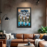 Carolina Panthers<br>McMillan, Young And Brown<br>3 Player Print