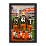 Cleveland Browns<br>Judkins, Fannin Jr And Concepcion<br>3 Player Print