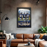 Dallas Cowboys<br>Lamb, Prescott And Ferguson<br>3 Player Print