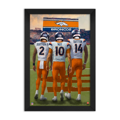 Denver Broncos<br>Surtain II, Nix And Sutton<br>3 Player Print
