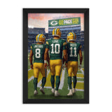 Green Bay Packers<br>Jacobs, Love And Reed<br>3 Player Print