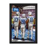 Indianapolis Colts<br>Jones, Taylor And Pittman Jr<br>3 Player Print