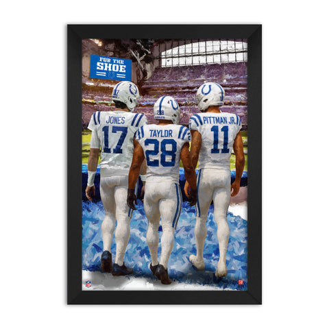 Indianapolis Colts<br>Jones, Taylor And Pittman Jr<br>3 Player Print