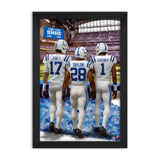 Indianapolis Colts<br>Jones, Taylor And Gardner<br>3 Player Print