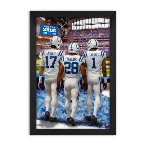 Indianapolis Colts<br>Jones, Taylor And Gardner<br>3 Player Print