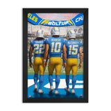 Los Angeles Chargers<br>Harris, Herbert And McConkey<br>3 Player Print