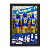Los Angeles Rams<br>Adams, Stafford And Nacua<br>3 Player Print
