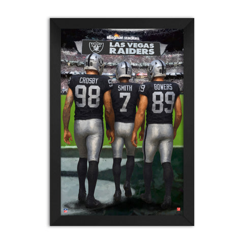Las Vegas Raiders<br>Crosby, Smith And Bowers<br>3 Player Print