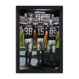 Las Vegas Raiders<br>Crosby, Mendoza And Bowers<br>3 Player Print