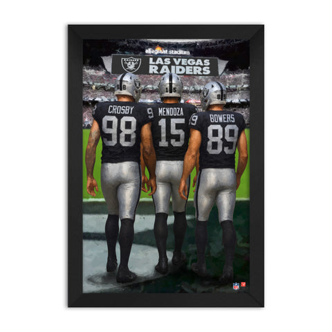 Las Vegas Raiders<br>Crosby, Mendoza And Bowers<br>3 Player Print