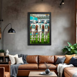 Miami Dolphins<br>Hill, Tagovailoa And Waddle<br>3 Player Print