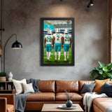 Miami Dolphins<br>Achane, Willis And Brooks<br>3 Player Print