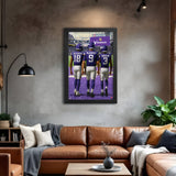 Minnesota Vikings<br>Jefferson, McCarthy And Addison<br>3 Player Print