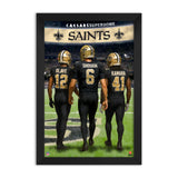 New Orleans Saints<br>Olave, Shough And Kamara<br>3 Player Print