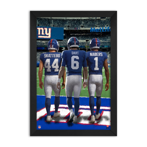New York Giants<br>Skattebo, Dart And Nabers<br>3 Player Print