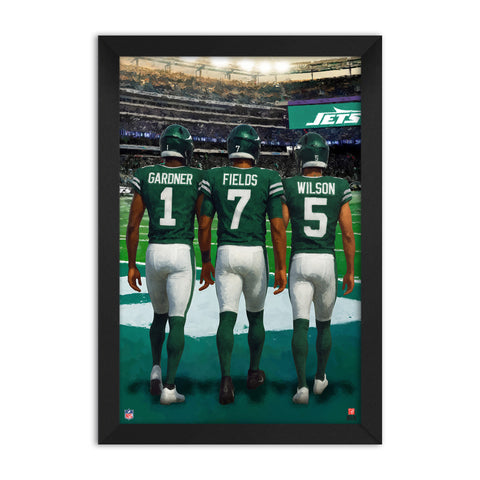 New York Jets<br>Gardner, Fields And Wilson<br>3 Player Print