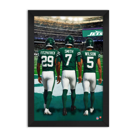 New York Jets<br>Fitzpatrick, Smith And Wilson<br>3 Player Print