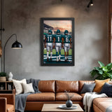 Philadelphia Eagles<br>Brown, Hurts And Smith<br>3 Player Print
