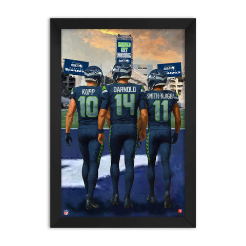 Seattle Seahawks<br>Kupp, Darnold And Smith-Njigba<br>3 Player Print