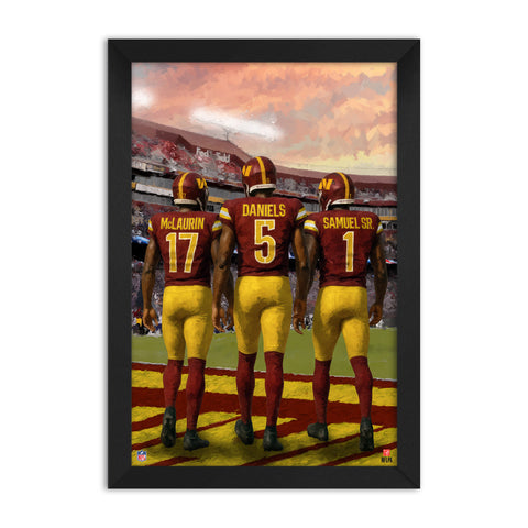 Washington Commanders<br>McLaurin, Daniels And Samuel Sr<br>3 Player Print