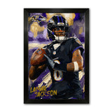 Baltimore Ravens<br>Lamar Jackson Artist Series Print
