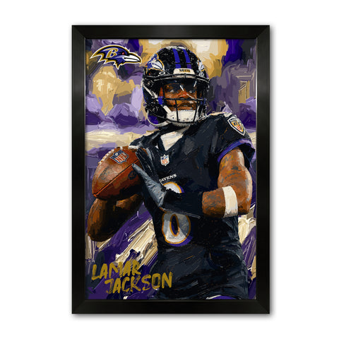 Baltimore Ravens<br>Lamar Jackson Artist Series Print
