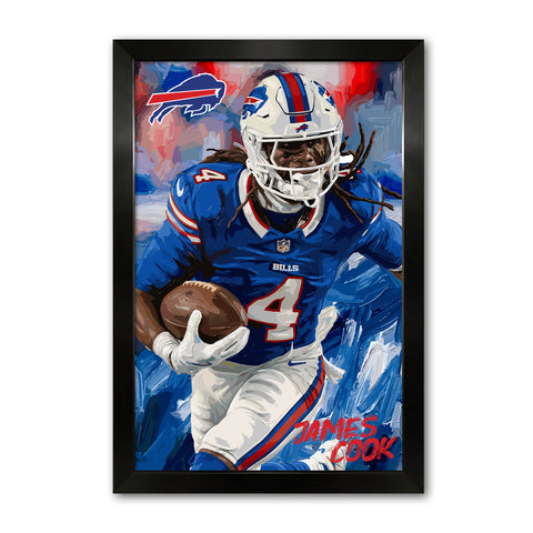 Buffalo Bills<br>James Cook Artist Series Print