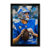 Detroit Lions<br>Jared Goff Artist Series Print