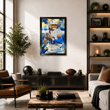 Los Angeles Chargers<br>Justin Herbert Artist Series Print