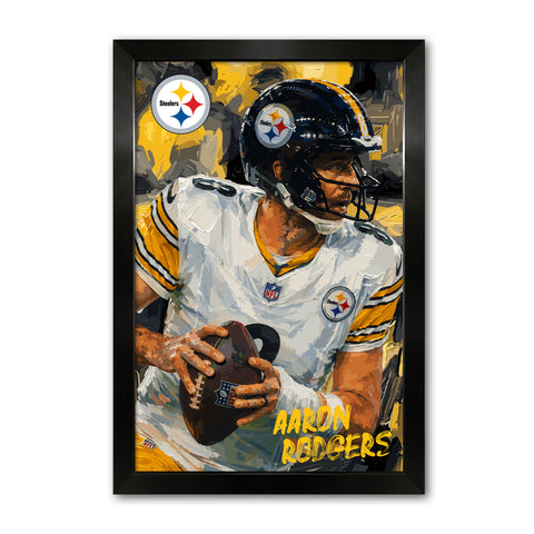 Pittsburgh Steelers<br>Aaron Rodgers Artist Series Print