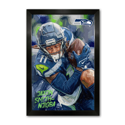 Seattle Seahawks<br>Jaxon Smith-Njigba Artist Series Print