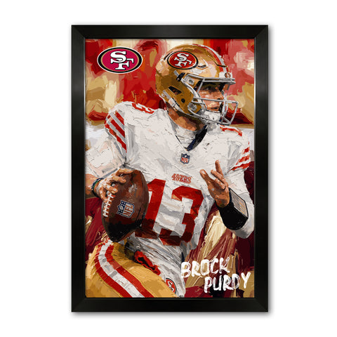 San Francisco 49ers<br>Brock Purdy Artist Series Print