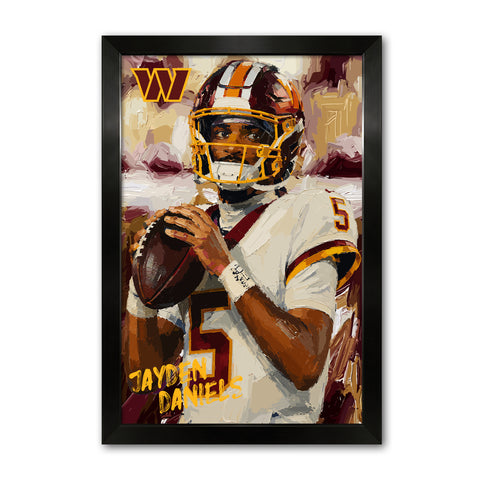 Washington Commanders<br>Jayden Daniels Artist Series Print