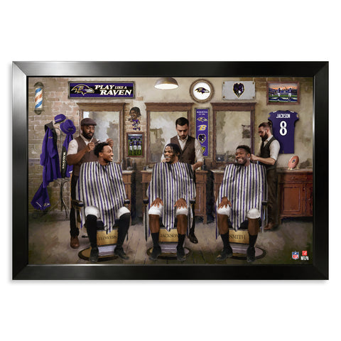 Baltimore Ravens<br>Barbershop Print
