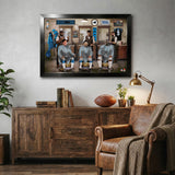 Carolina Panthers<br>Barbershop Print