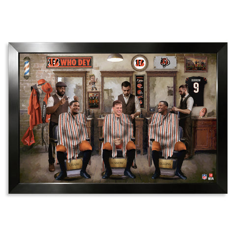 Cincinnati Bengals<br>Barbershop Print