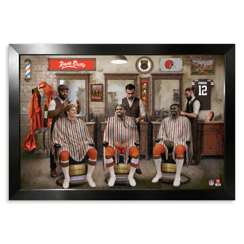 Cleveland Browns<br>Barbershop Print