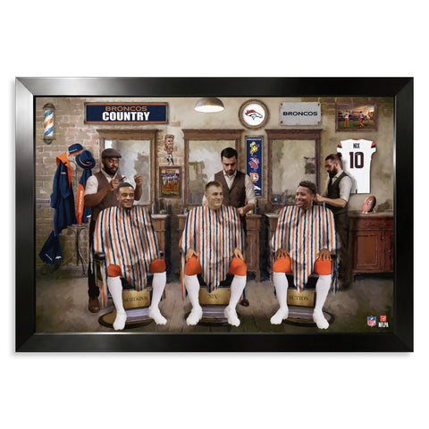 Denver Broncos<br>Barbershop Print