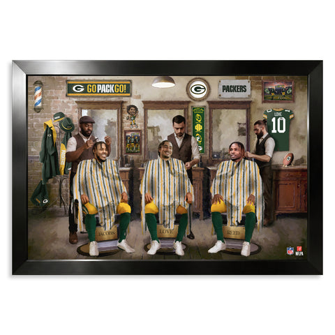 Green Bay Packers<br>Barbershop Print