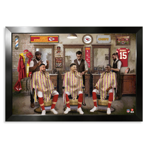 Kansas City Chiefs<br>Barbershop Print