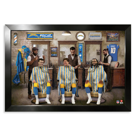 Los Angeles Chargers<br>Barbershop Print