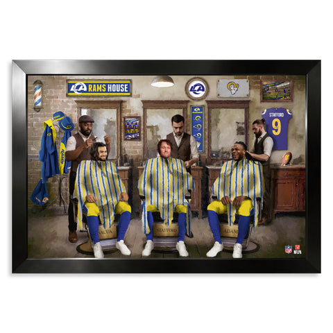Los Angeles Rams<br>Barbershop Print