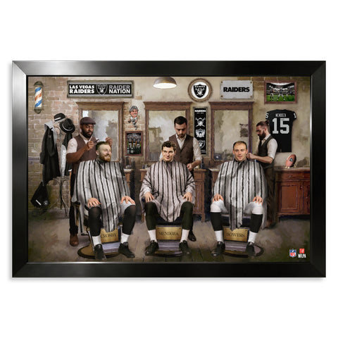 Las Vegas Raiders<br>Barbershop Print
