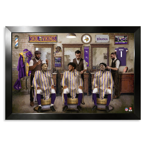 Minnesota Vikings<br>Barbershop Print