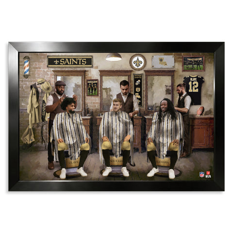 New Orleans Saints<br>Barbershop Print