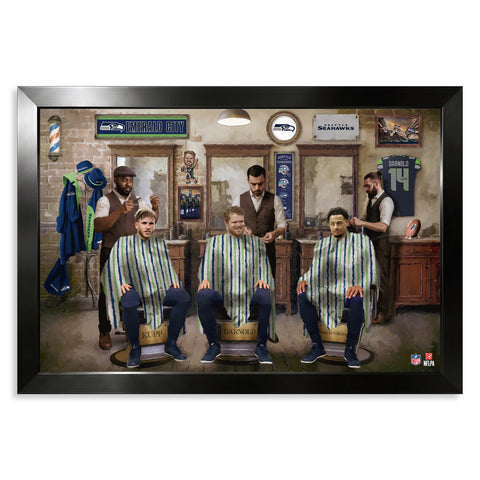 Seattle Seahawks<br>Barbershop Print