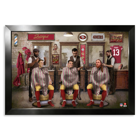 San Francisco 49ers<br>Barbershop Print