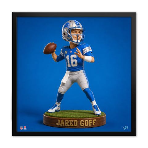 Detroit Lions<br>Jared Goff Bobblehead Print